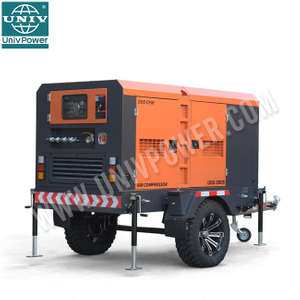 390CFM China Fabricación Motor diesel Tornillo de aire Compresor de aire portátil para múltiples escenarios utilizando